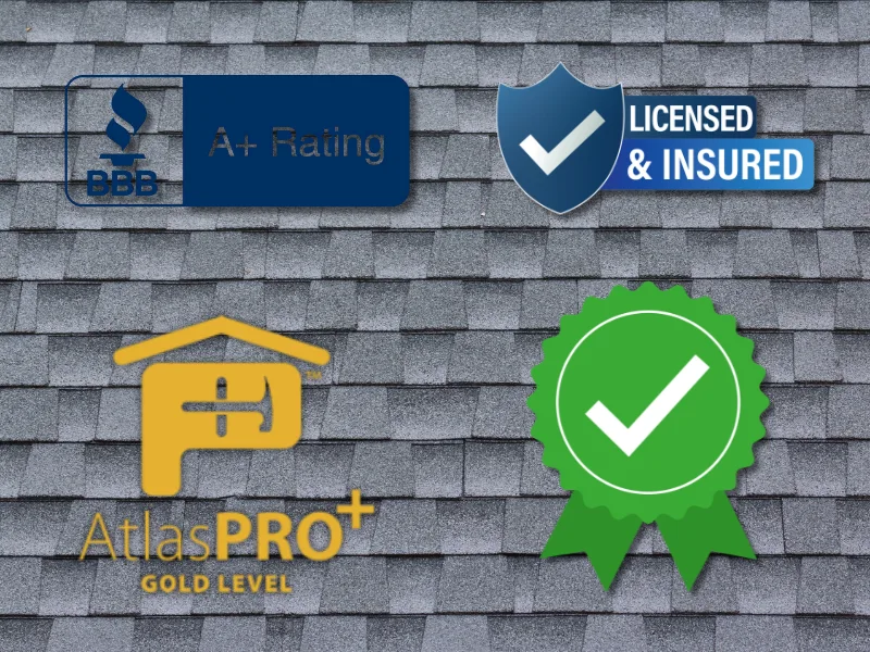 Atlas Pro Gold certified asphalt shingle installation by 2C Roofing
